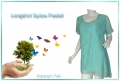 Longshirt Bluse Bltenspitze Pastell